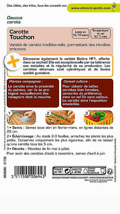 Graines de Carotte Touchon