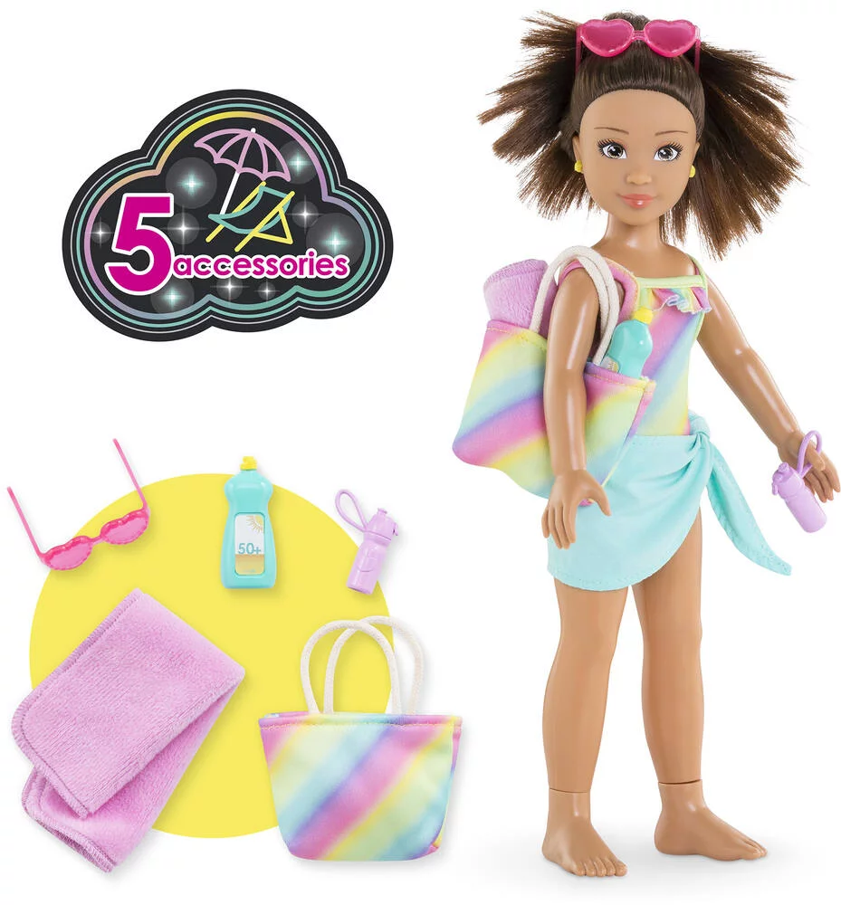 COROLLE GIRLS -POUPEE MANNEQUIN - COFFRET LUNA A LA PLAGE - 28CM