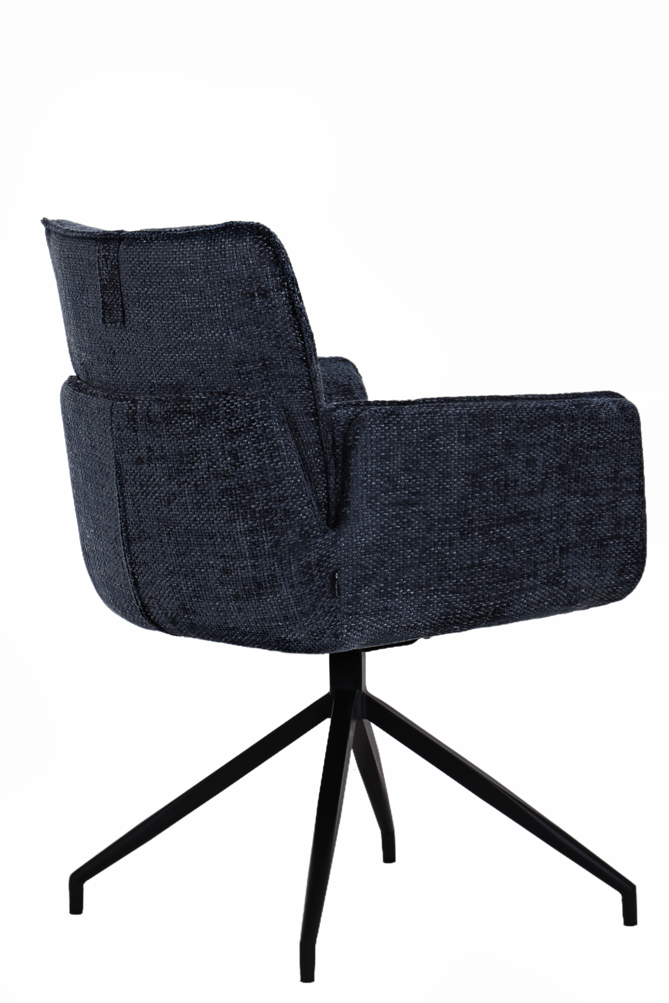 Andre draaistoel stof blauw