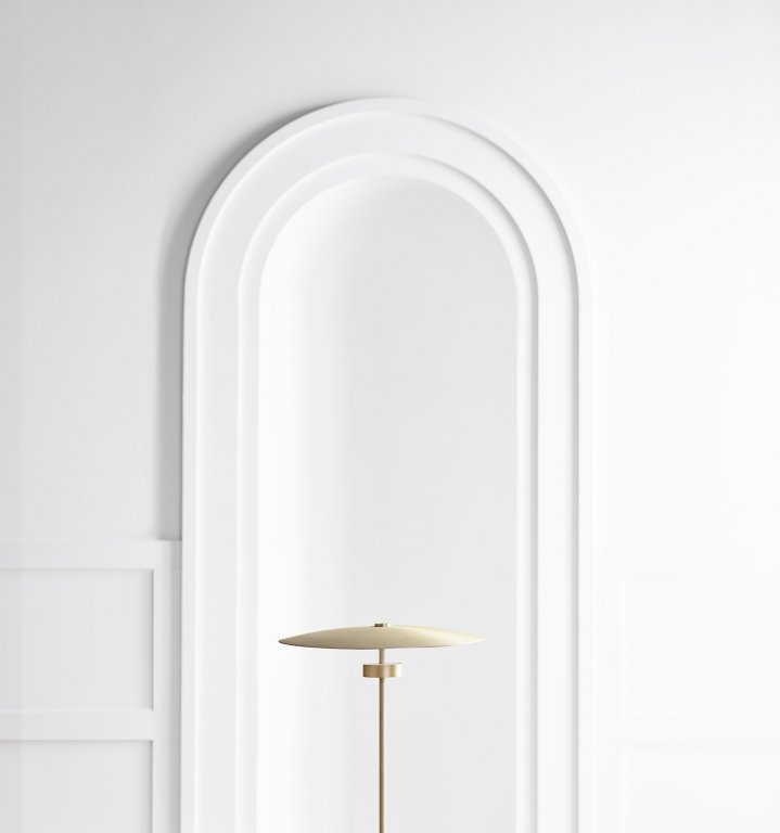 Bolia Reflection vloerlamp LED antiek messing