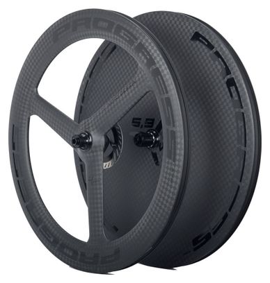 Paire de roues Progress A-7F/A-7D Disc Noir | 12x100/12x142mm | Center Lock | Shimano