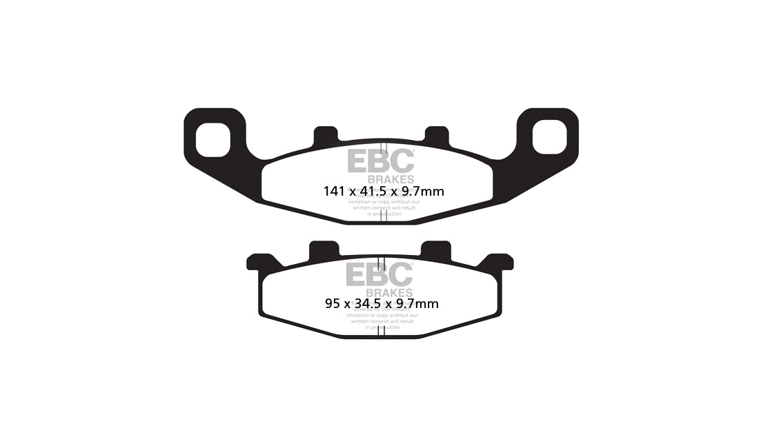 Bremseklodser bag EBC, GPZ900 91-