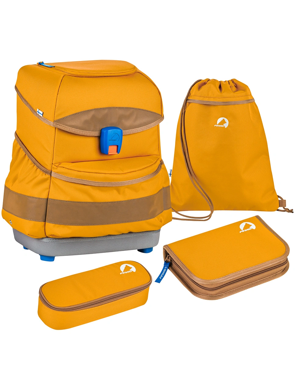 Schulranzen-Set BUDDY 4-teilig in golden yellow/cinnamon