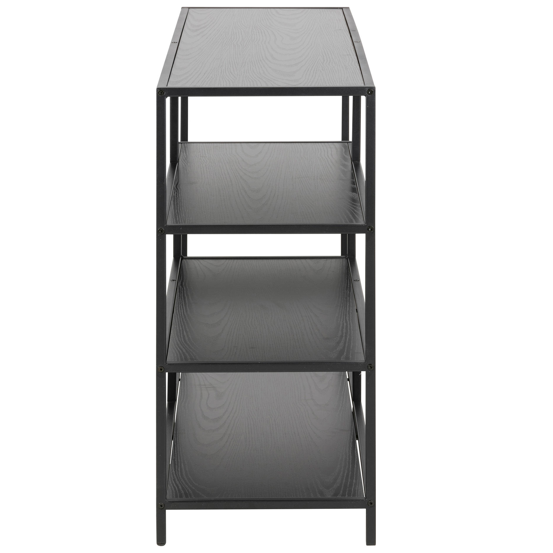 Regal SEAFORD - schwarz-Esche - 116 cm breit
