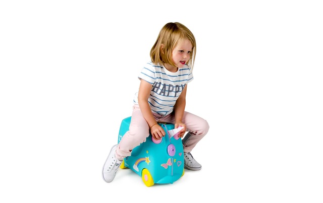 TRUNKI Trolley »Einhorn Una« 4 Rollen