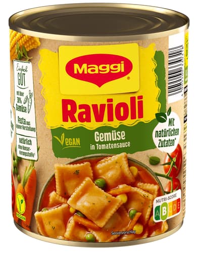 Maggi Gemüse Ravioli ohne Fleisch