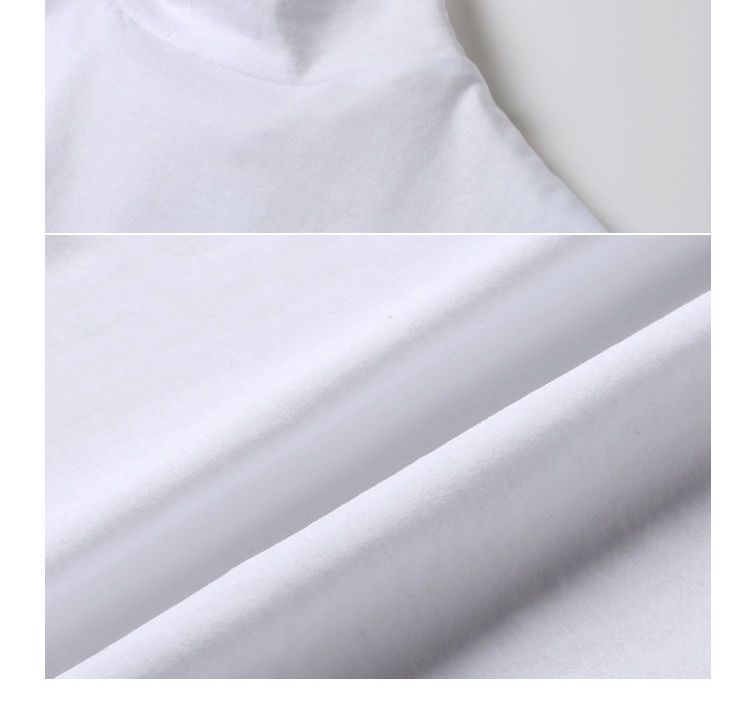 SIMPLE BLACK - T-shirt met korte mouwen en mockneck