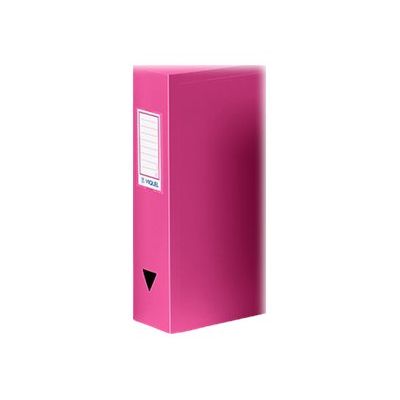 Viquel - Boîte de classement plastique - dos 80 mm - rose fuchsia