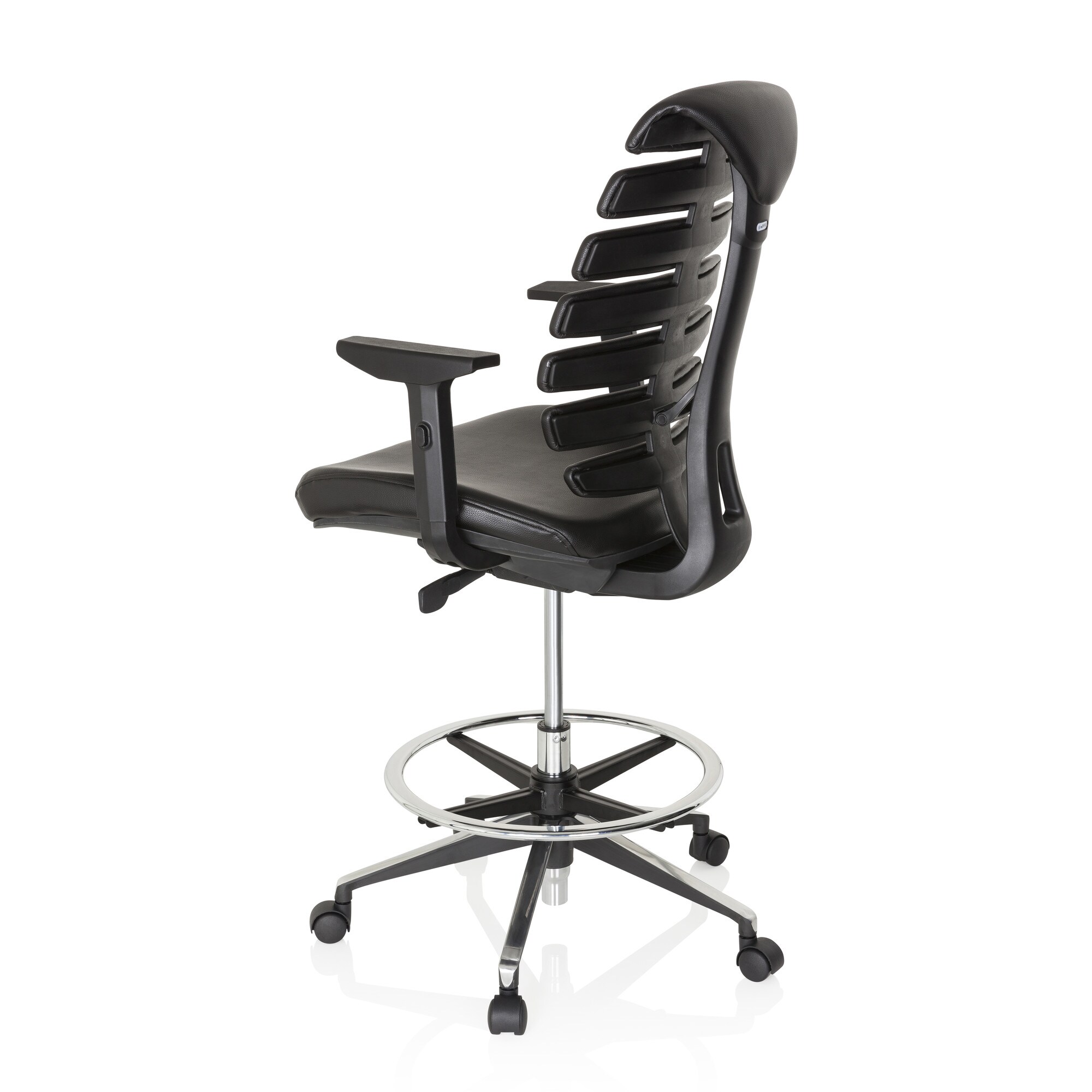 Counterstuhl ERGO LINE II WORK Kunstleder mit Armlehnen (höhenverstellbar) hjh OFFICE
