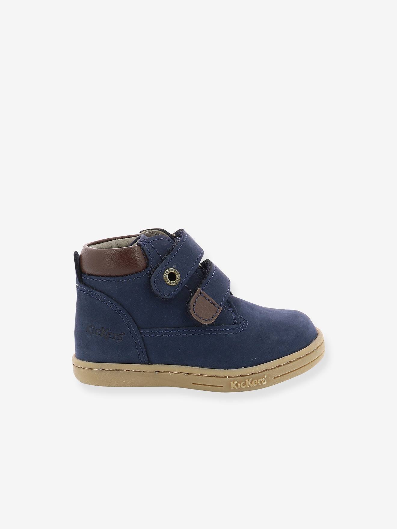 Botas Tackeasy KICKERS® para bebê menino, bege médio, lisas