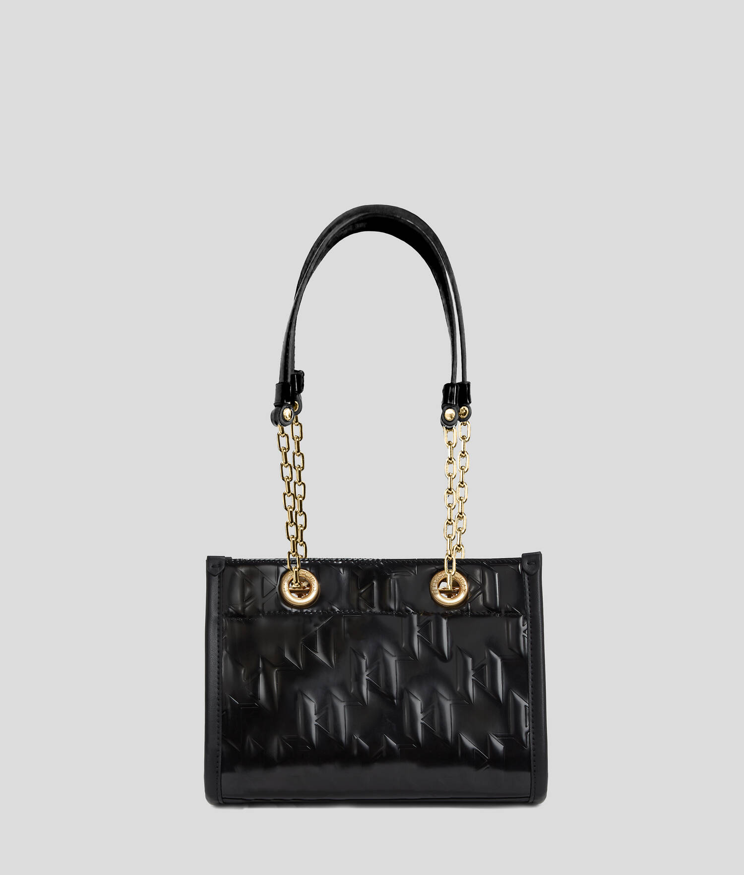 PETIT SAC CABAS BRILLANT K/SKUARE - Noir