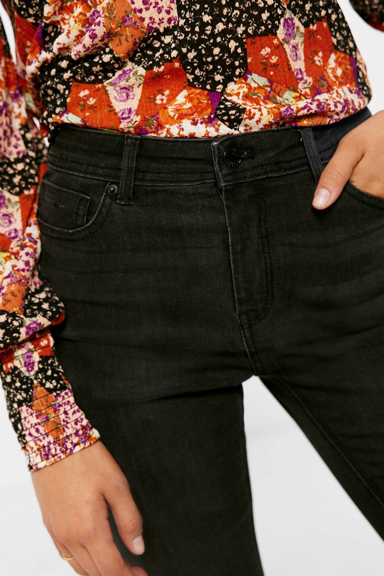 Calças Jegging de Algodão
