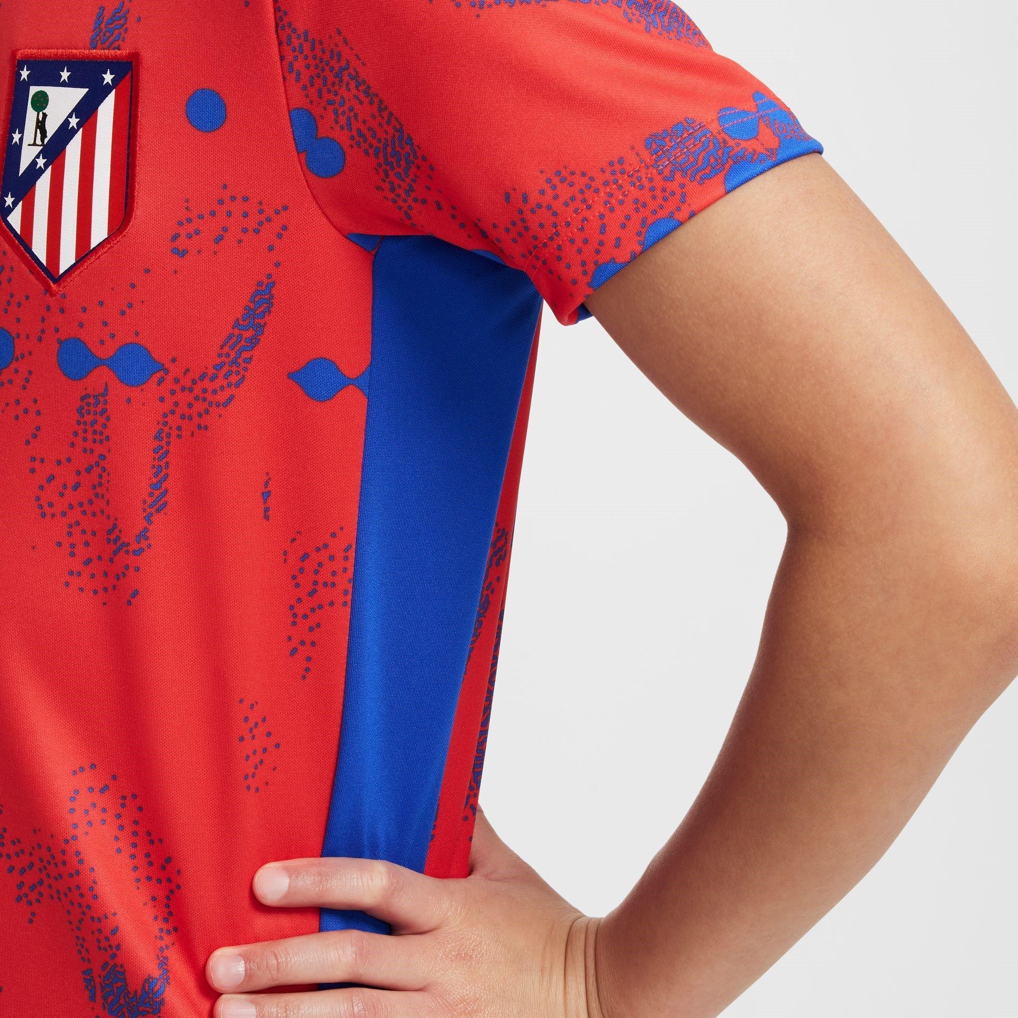 Nike Atletico Madrid Home Pre Match Shirt 2024 2025 Juniors