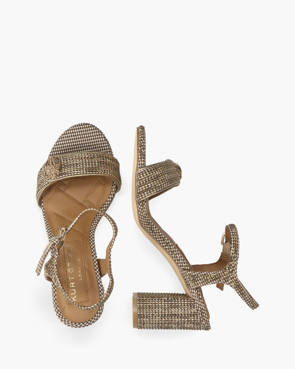 Kurt Geiger Kensington Langley Heel Beige/Bruin Damessandalen