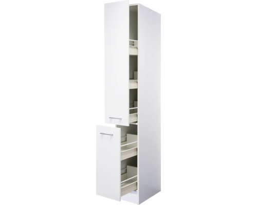 Flex Well Apothekerskast Lucca BxDxH 30 x 57 x 200 cm wit mat gedemonteerd