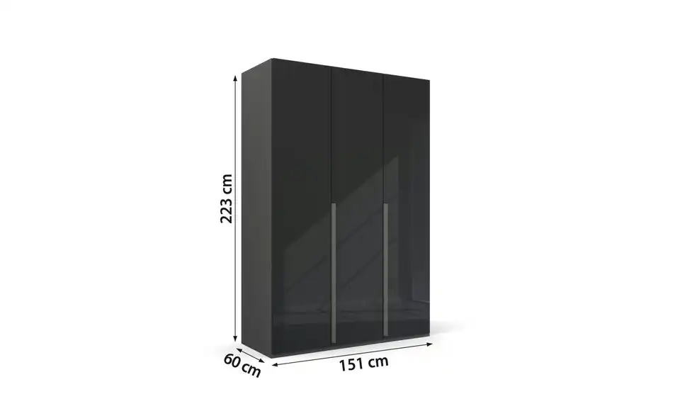 Drehtürenschrank 3 Stück 151 cm