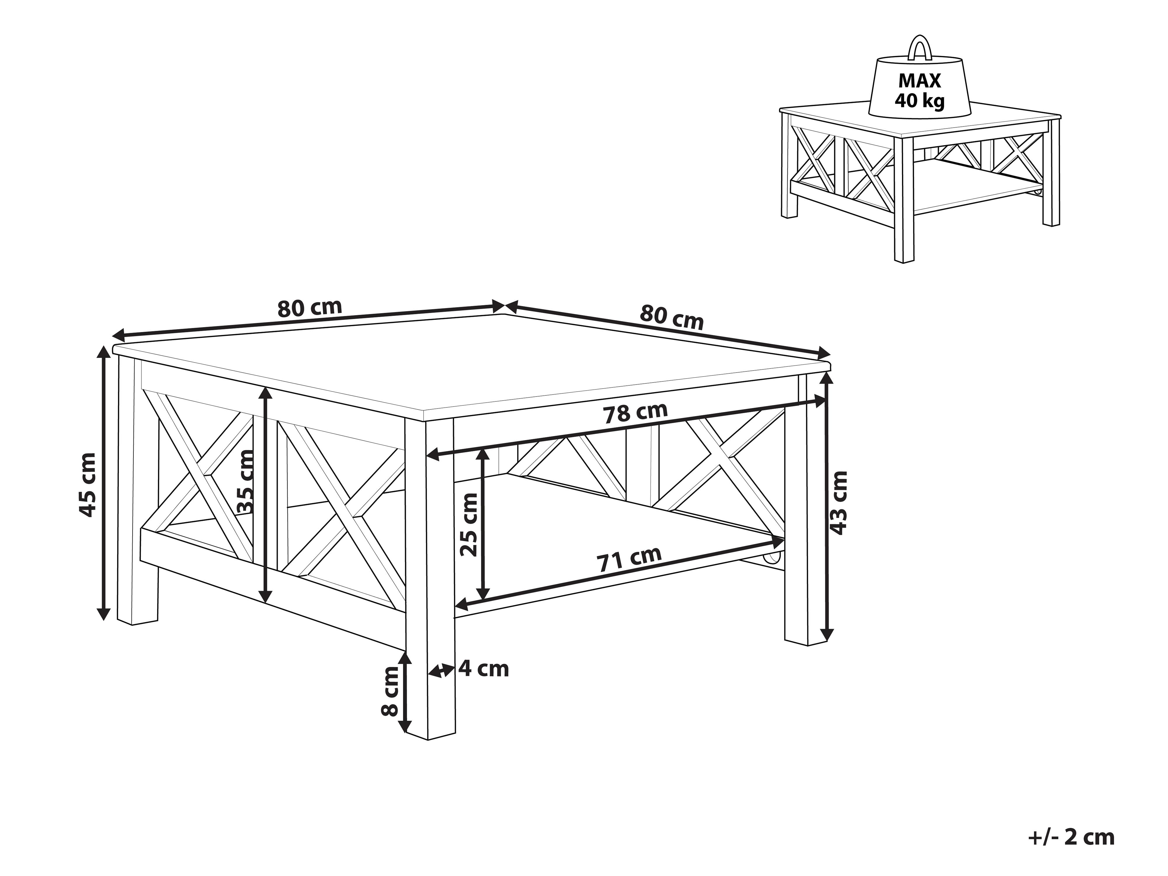 Salontafel LOTTA Wit