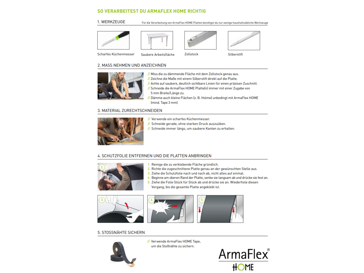 ArmaFlex HOME 4 m² zelfklevend isolatie Zelfklevend - 25 mm