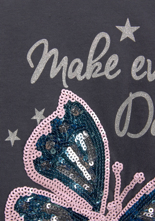 KIDSWORLD Langarmshirt & Leggings »2tlg. Set Shirt + Leggings mit Glitzerdetails«, 2 Stk. niedlicher Schmetterling für kleine Mädchen