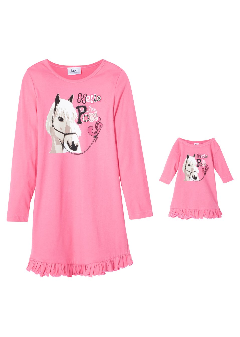 Chemise de nuit + chemise de nuit de poupée (Ens. 2 pces.)