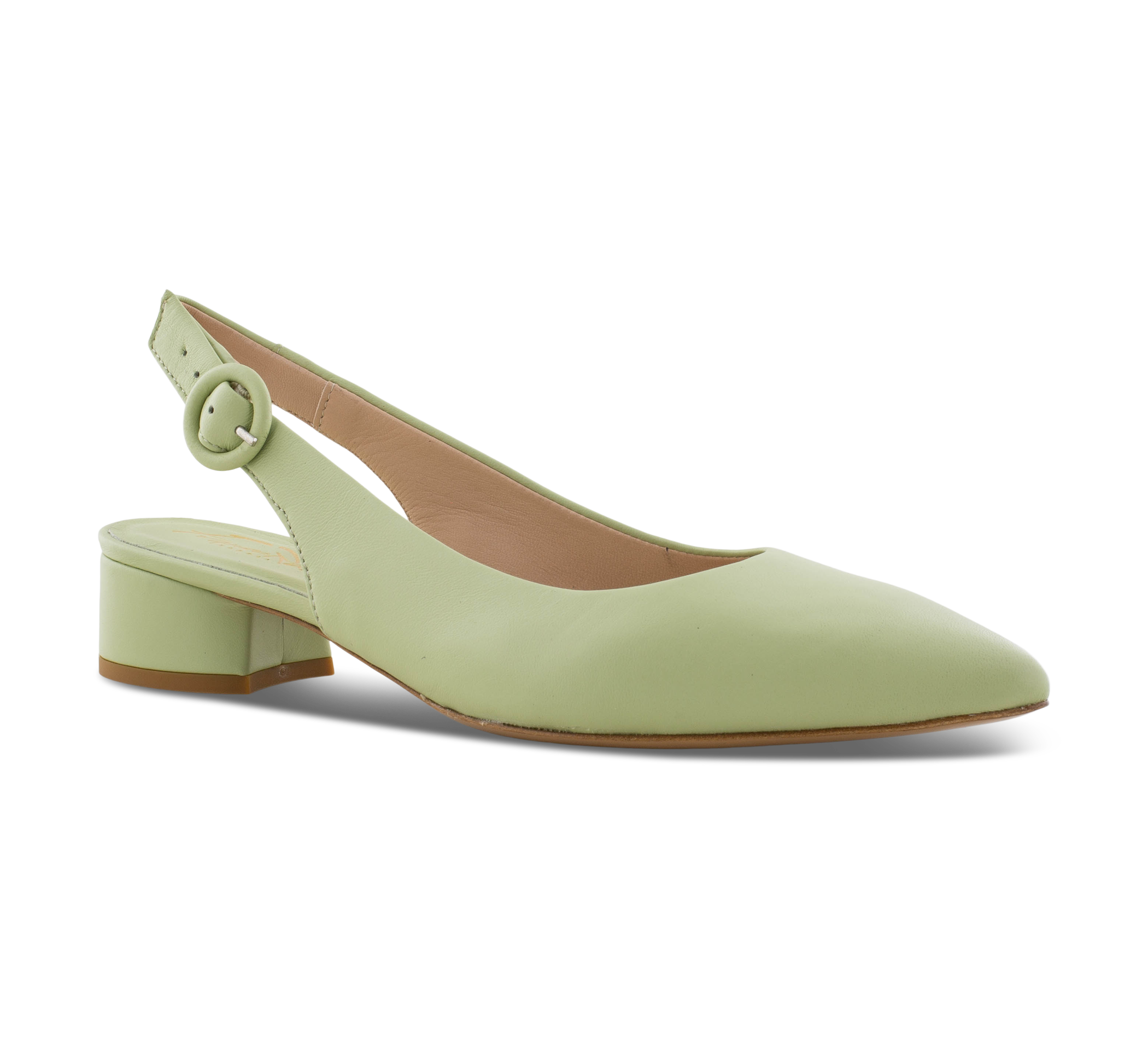 Franco Russo Sling-Pumps grün