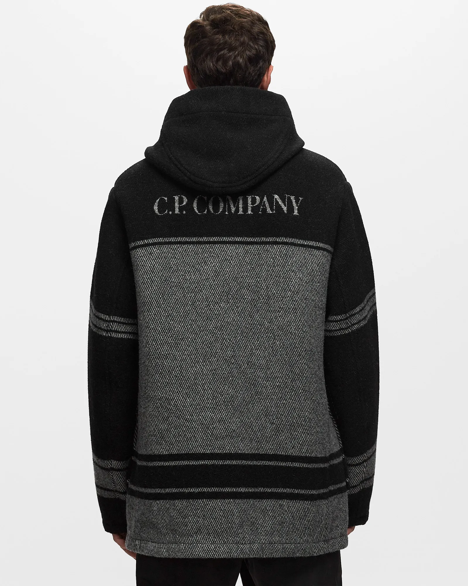 C.P. Company C.P. DUFFEL JACQUARD STRIPED COAT