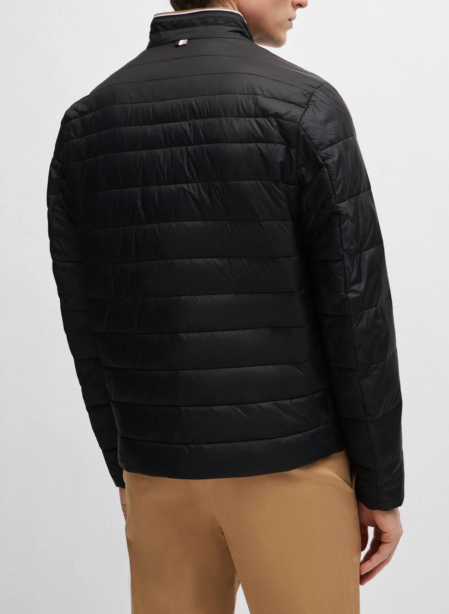 Doudoune col montant regular-fit| Noir