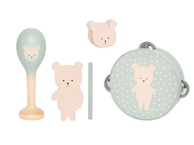 Jabadabado Musikspielzeug Musik-Set Teddy 5-teilig Holzspielzeug