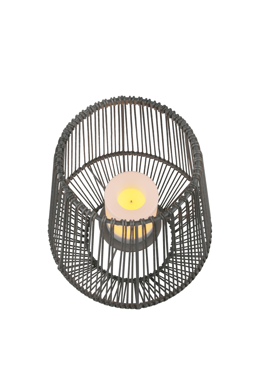 Solar-Tischleuchte - grau - 31cm hoch