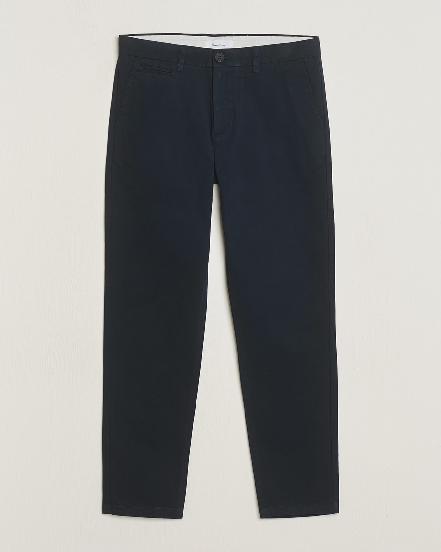 KnowledgeCotton Apparel Chuck Regular Cotton Twill Chino Total Eclipse