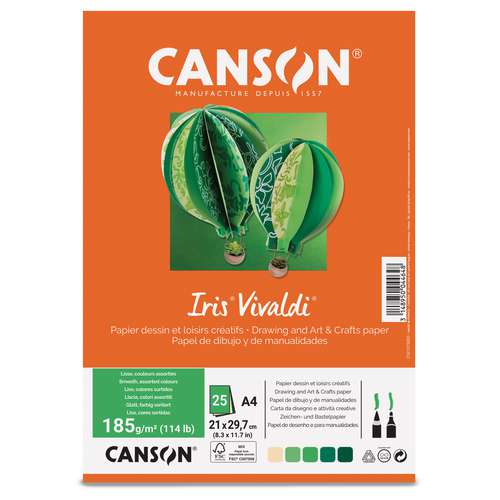 CANSON Iris Vivaldi® farbiges Papier-Sortiment