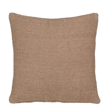 Kussen effen beige 45 x 45 cm
