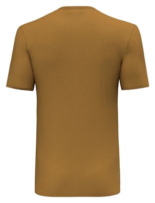 T-Shirt Manches Courtes Salewa Solidlogo Marron