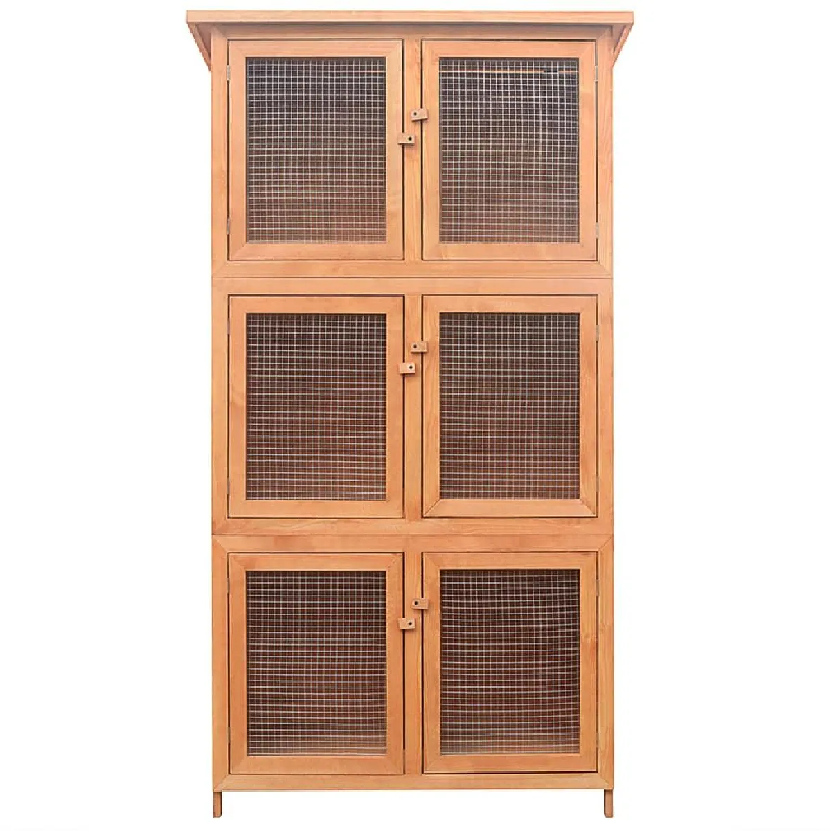 Helloshop26 Cage pour animaux 6 compartiments 55,6 x 32 x 24,9 cm