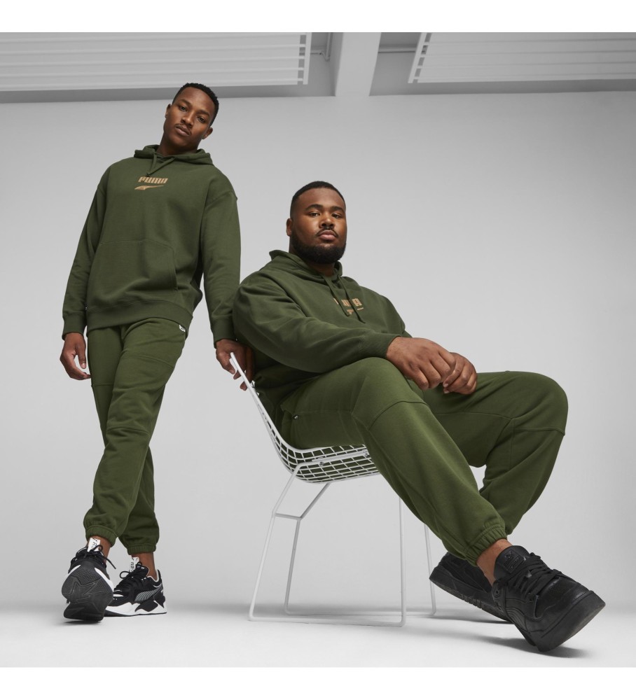 Moletom Puma DOWNTOWN Logo Verde