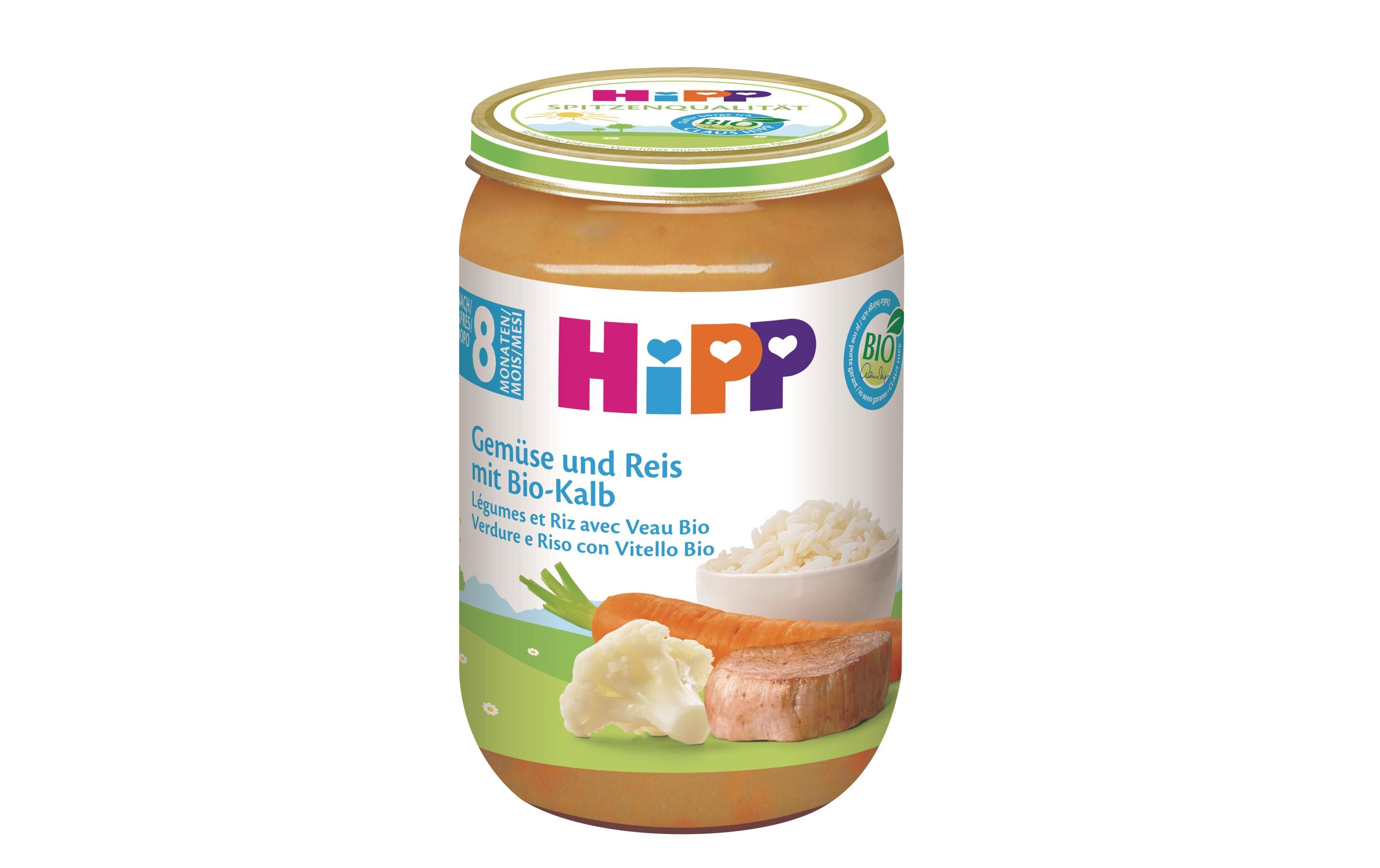 Menü Gemüse Reis Bio-KalbMenü, Gemüse & Reis mit Bio-Kalb, 1 x 220 g