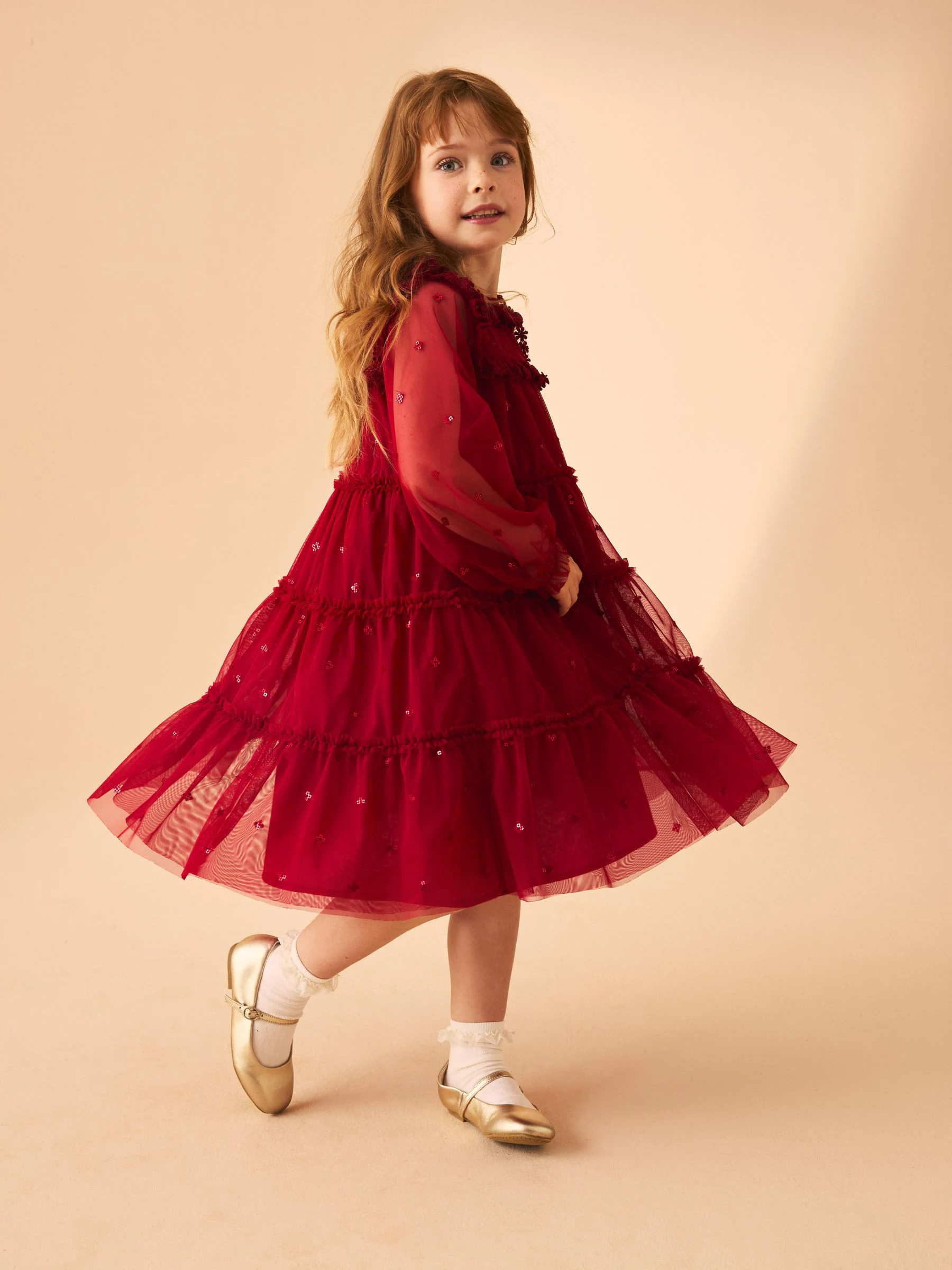 Laura Ashley Sequin Mesh Dress