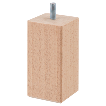Duraline meubelpoot vierkant naturel eiken 5x5x10 cm