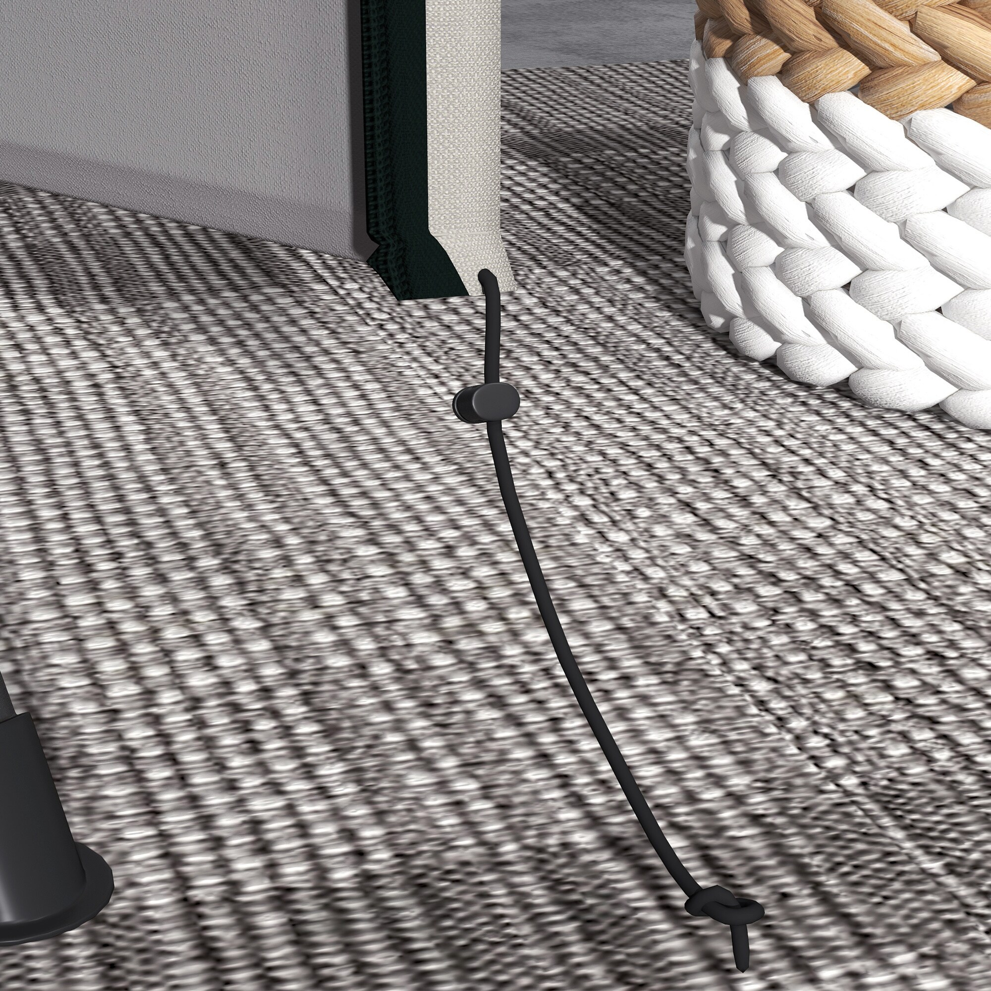 Outsunny Abdeckhaube für Hollywoodschaukeln mit Reißverschluss grau 177L x 114B x 152H cm
