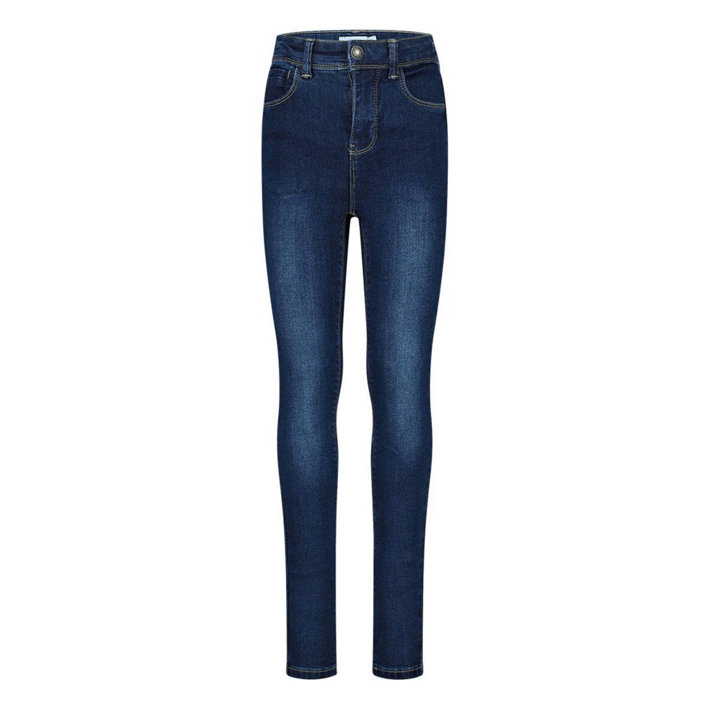 NAME IT high waist skinny jeans NKFPOLLY dark blue denim