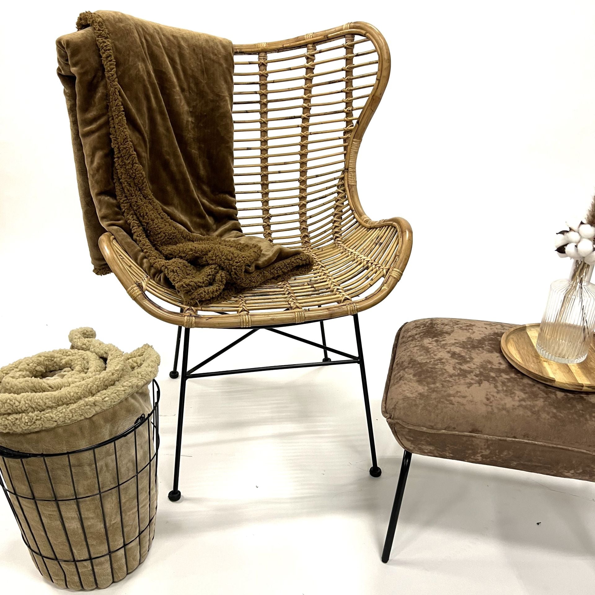 Dutch Decor plaid STANLEY - 150x200 cm Military Olive