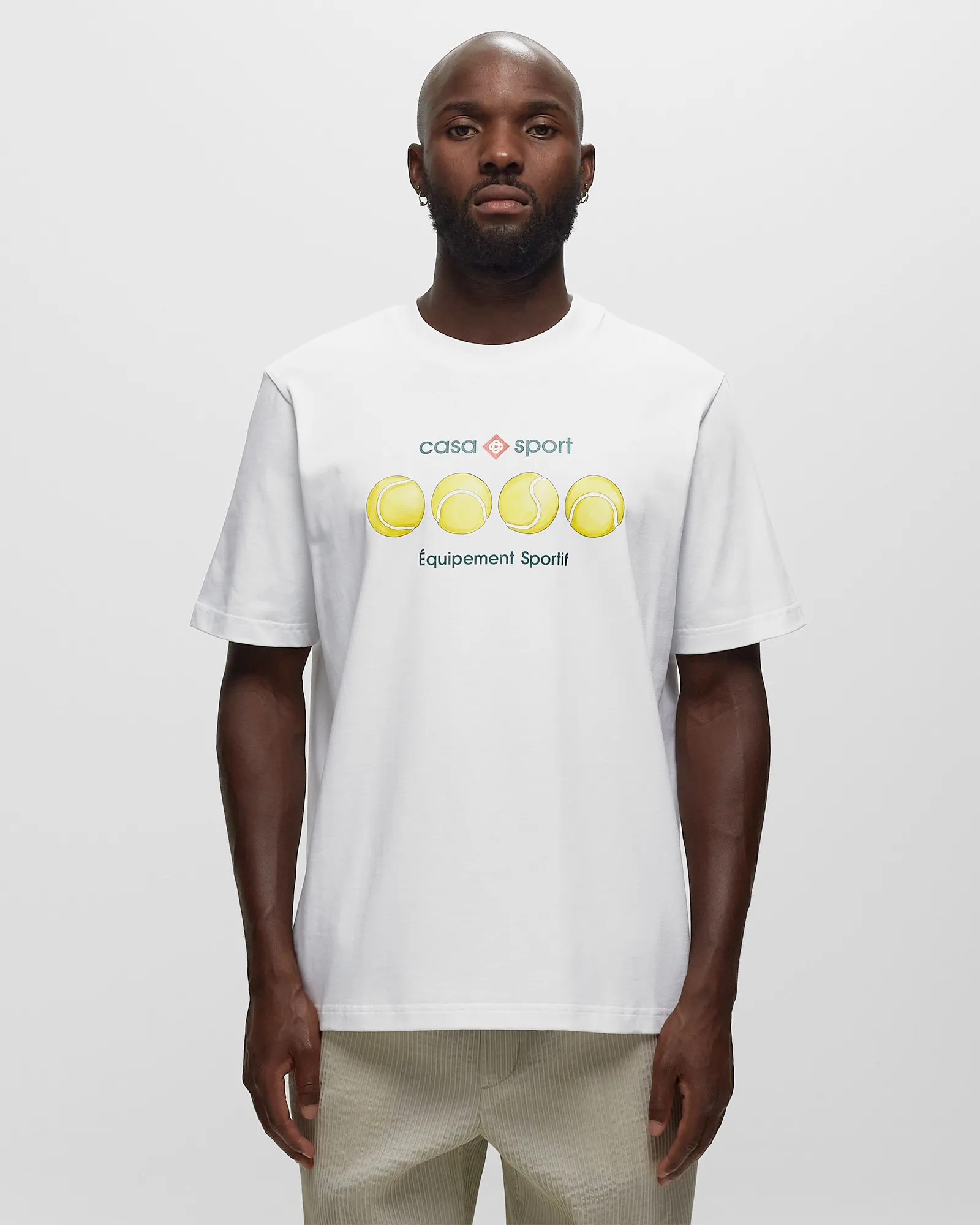 Casablanca CASA SPORT TENNIS BALLS PRINTED T-SHIRT