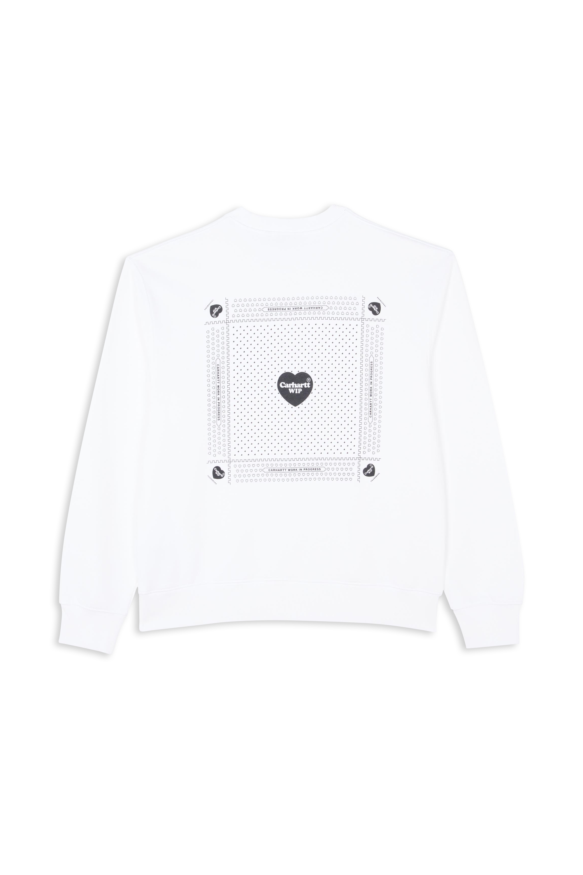 CARHARTT WIP Sweatshirt Heart Bandana Sweat Blanc