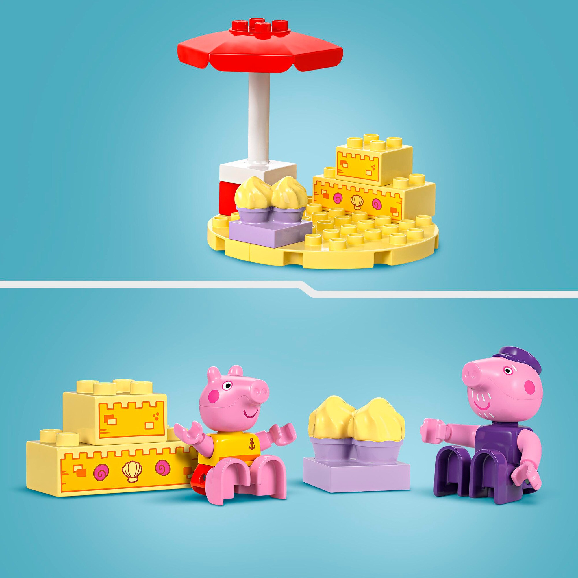 LEGO Konstruktionsspielzeug DUPLO Peppas Bootsausflug