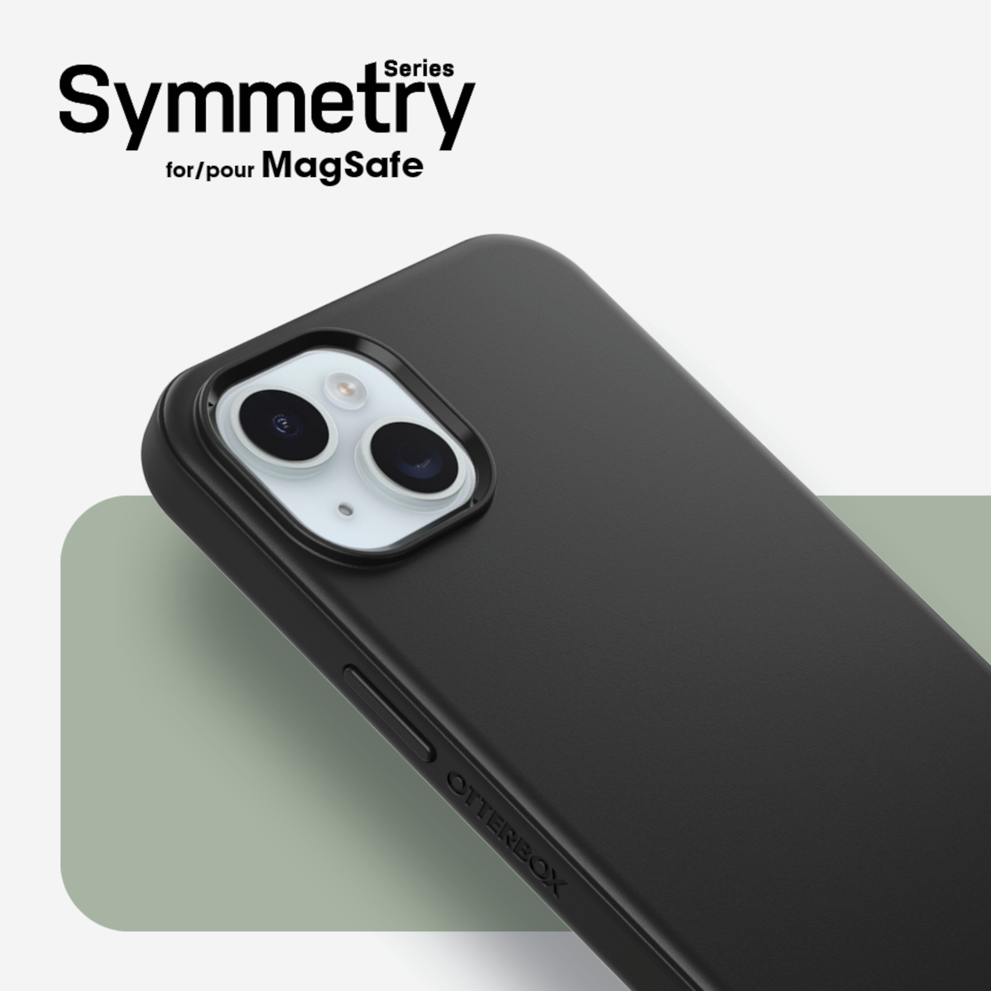Otterbox Symmetry Magsafe for iPhone 13, 14 og 15 Svart
