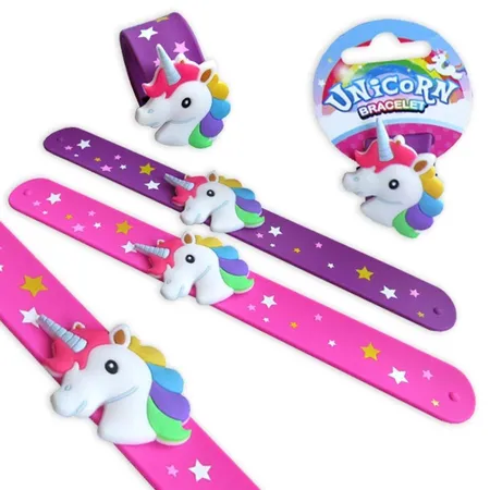 Postler Einhorn Schnapp-Armband, 2 fach sortiert