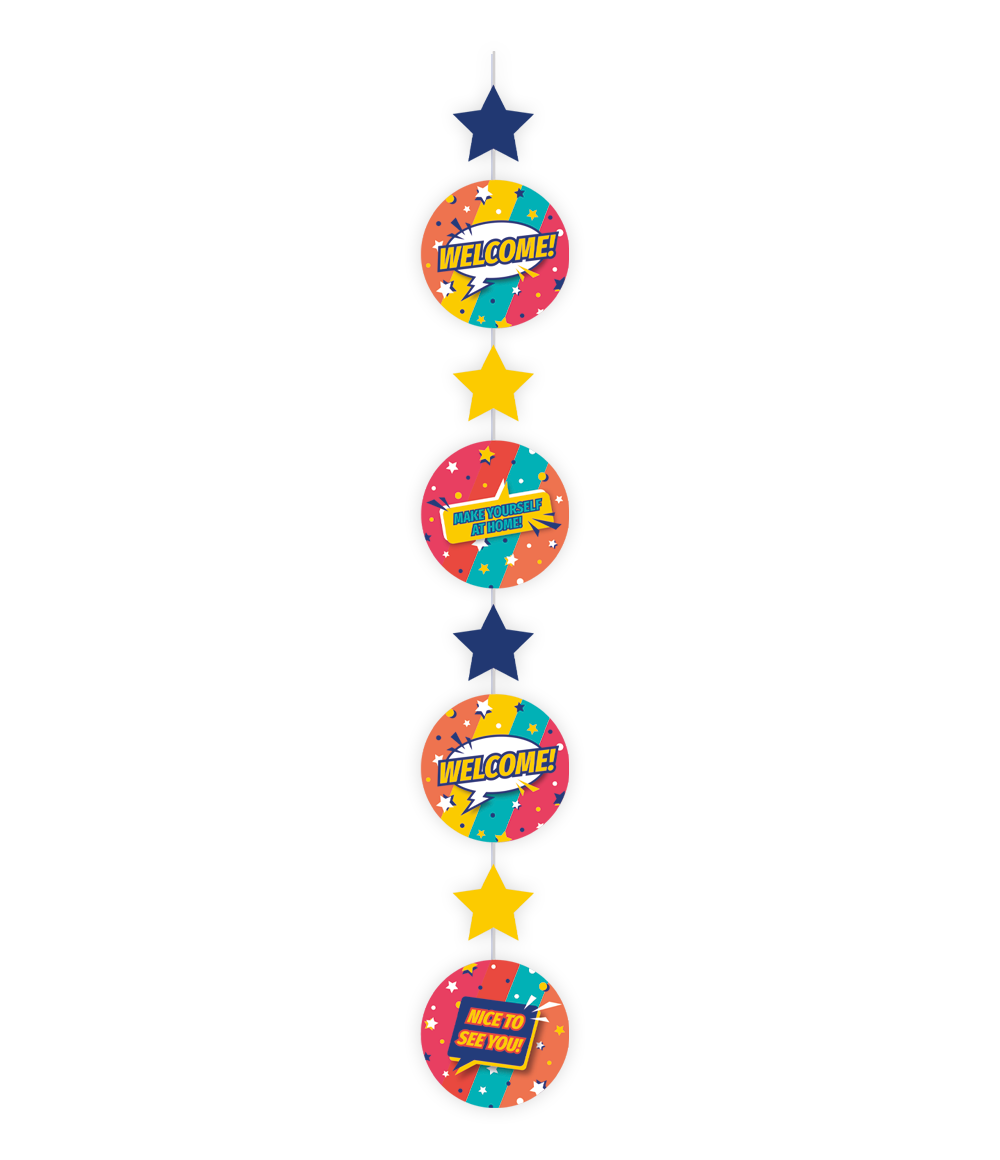 Hangdecoratie Welcome 120cm