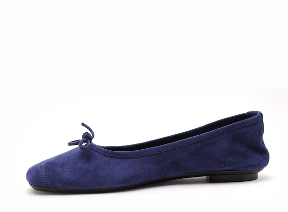 Reqins ballerines femme harmonie cuir velours bleu