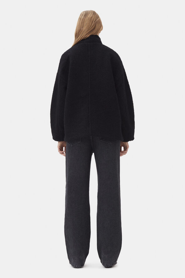 Ganni F6533 Oversize bouclé pufjakke 099