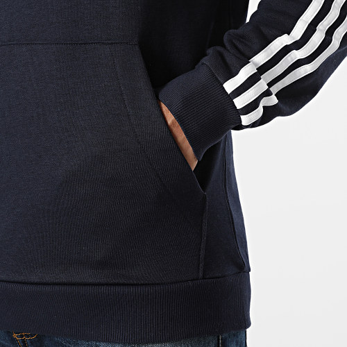 Sweat Capuche A Bandes GK9081 Bleu Marine